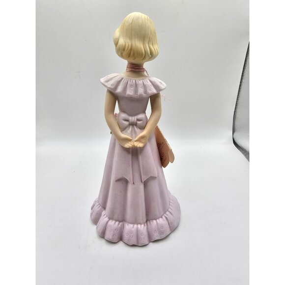 Growing Up Birthday Girl Figurine Age 13 Blonde Hair Pink Dress Collectible - Picture 3 of 6